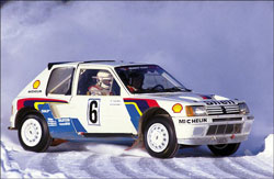 205 t16 championnat rallye neige