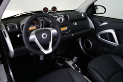 interieur smart fortwo brabus 451 98 ch