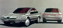 croquis alfa romeo 164 pininfarina