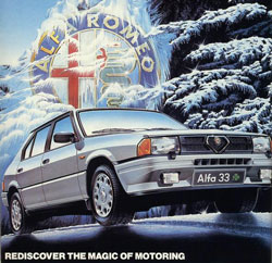 publicite alfa romeo 33 Quadrifoglio Verde