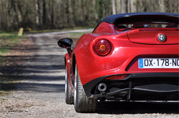 arrière alfa romeo 4c spider