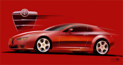 alfa romeo brera croquis
