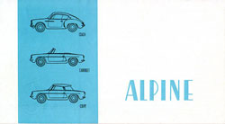 alpine a106 mille miles