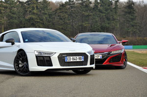 comparatif honda nsx audi r8