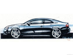croquis audi s5 b8 Coupé (8T3)