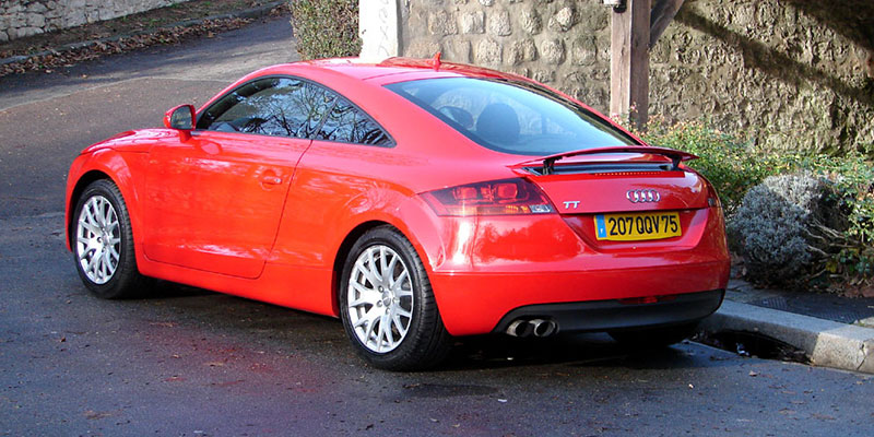 arriere audi tt coupe 8j 2.0 tfsi