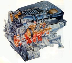 v8 3.6l audi 250 ch