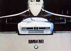 publicite bmw m1 concorde
