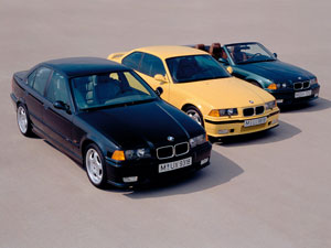 gamme m3 e36 coupé, cabriolet, berline