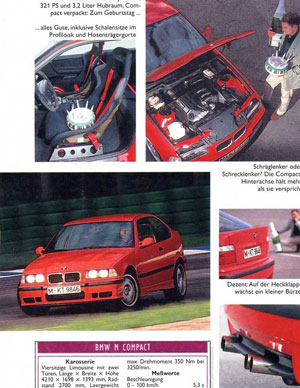 bmw m3 ti e36 auto motor und sport