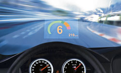 affichage tete haute BMW M6 E63
