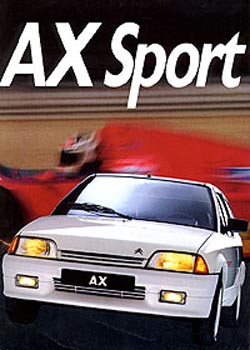 brochure citroen ax sport