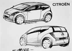 croquis citroen c2 vtr