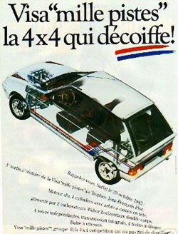 publicite citroen visa 1000 pistes