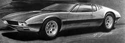 croquis detomaso mangusta