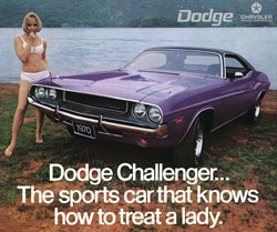 publicite dodge challenger 1970