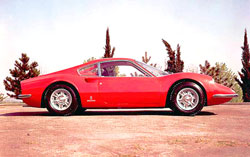 ferrari dino 206 gt rouge