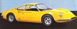 presentation ferrari dino 206 gt salon turin 1966