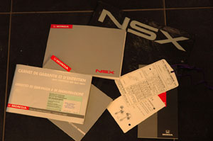 achat carnet honda nsx