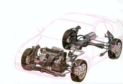 chassis honda prelude 4g