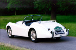 arriere jaguar xk120 roadster