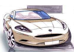 croquis jaguar xk II