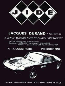 publicité Jidé jacques Durand