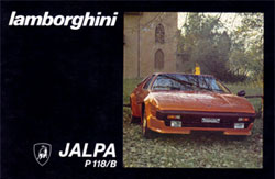 lamborghini jalpa catalogue brochure p118/b