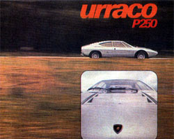 lamborghini urraco p250 brochure catalogue