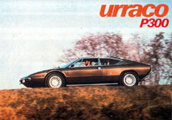 lamborghini urraco p300 brochure catalogue