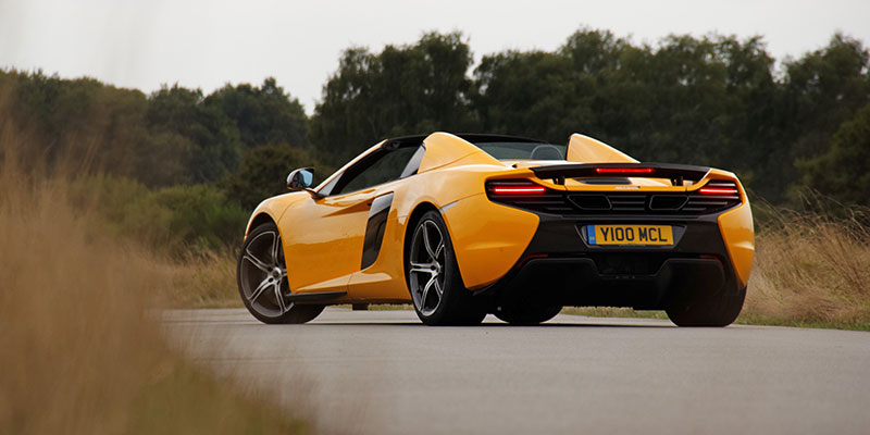 mclaren 650s spider arriere