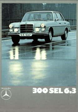 brochure catalogue mercedes benz 300 sel 6.3 amg