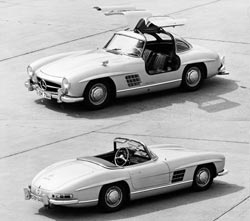 mercedes benz 300 sl coupé et roadster