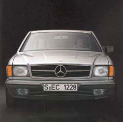 mercedes benz sec w126 face avant