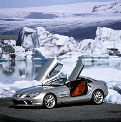 potres mercedes benz slr amg