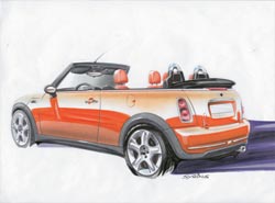 croquis mini bmw cabriolet r52