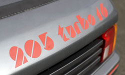 logo 205 turbo 16