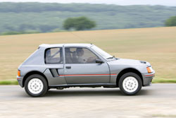 performances peugeot 205 t16 serie 200