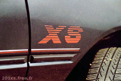 logo peugeot 205 xs