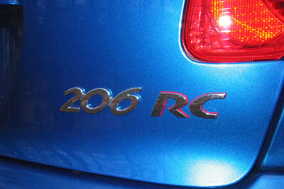 fiche technique performances peugeot 206 rc 177 ch 2.0 16v