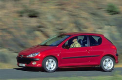 performances peugeot 206 s16