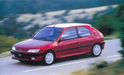 performances peugeot 306 s16