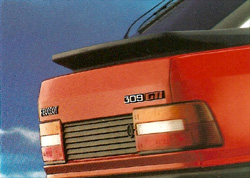 becquet peugeot 309 gti phase 1