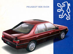 brochure peugeot 605 sv24