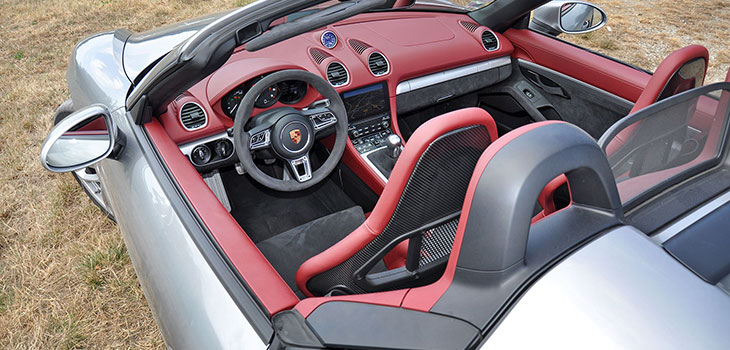 interieur porsche 718 spyder 2020