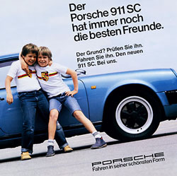 publicite epoque porsche 911 sc