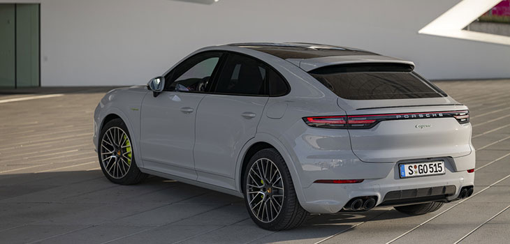 porsche cayenne coupé e-hybrid arriere