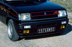 avant renault 5 alpine