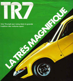 publicite brochure triumph tr7