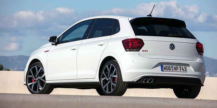 volkswagen polo 6 gti 200 18" brescia blanc pur